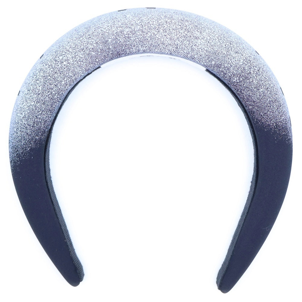 MM6 Maison Margiela(エムエムシックスメゾンマルジェラ) ロゴプリント グラデーション カチューシャ グレー/ブラック レディース