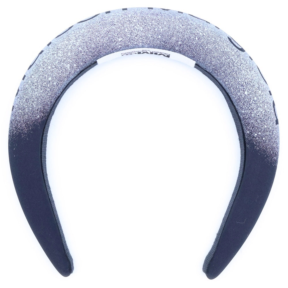 MM6 Maison Margiela(エムエムシックスメゾンマルジェラ) ロゴプリント グラデーション カチューシャ グレー/ブラック レディース