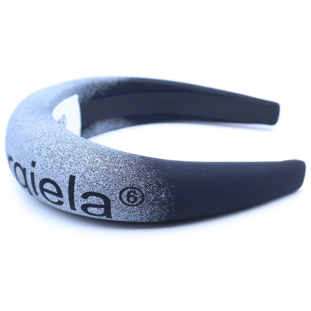 MM6 Maison Margiela(エムエムシックスメゾンマルジェラ) ロゴプリント グラデーション カチューシャ グレー/ブラック レディース