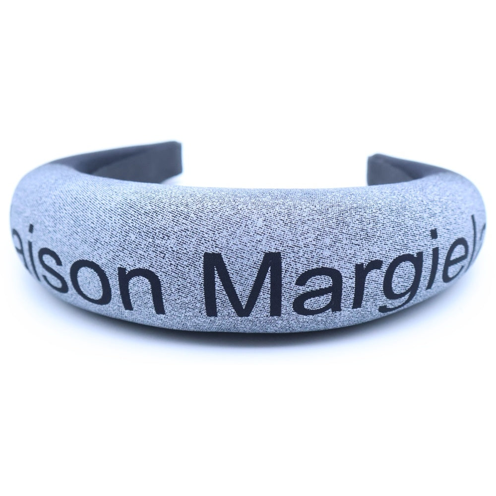 MM6 Maison Margiela(エムエムシックスメゾンマルジェラ) ロゴプリント グラデーション カチューシャ グレー/ブラック レディース