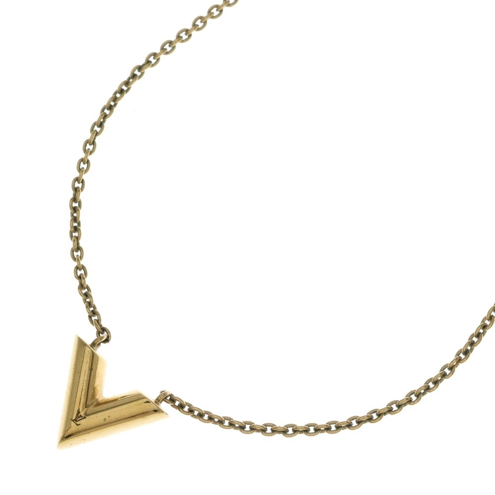 LOUIS VUITTON(ルイヴィトン) エッセンシャルV ネックレス ペンダント チェーン ゴールド GP M61083 レディース