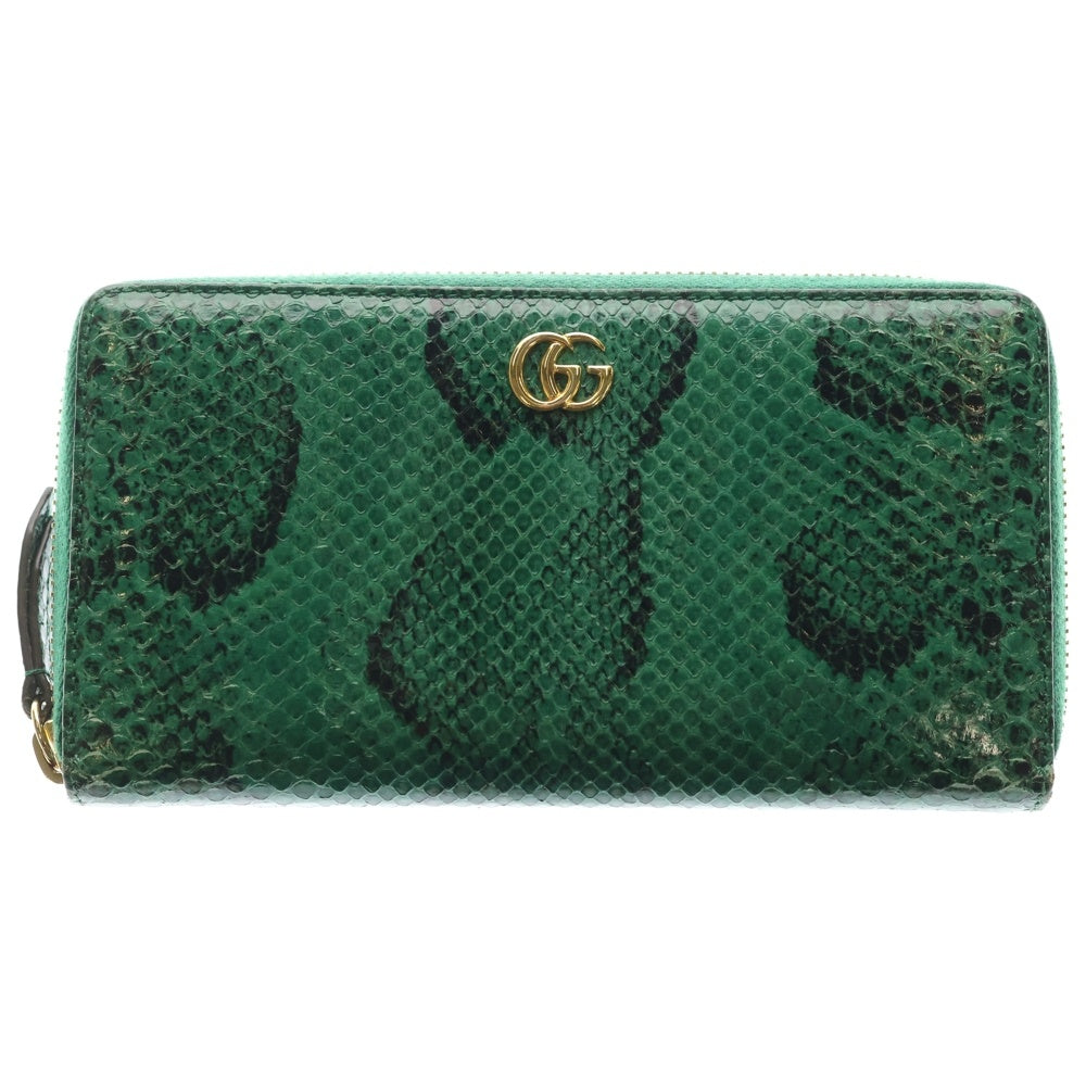 GUCCI(グッチ) GGマーモント ラウンドファスナーロングウォレット 長 