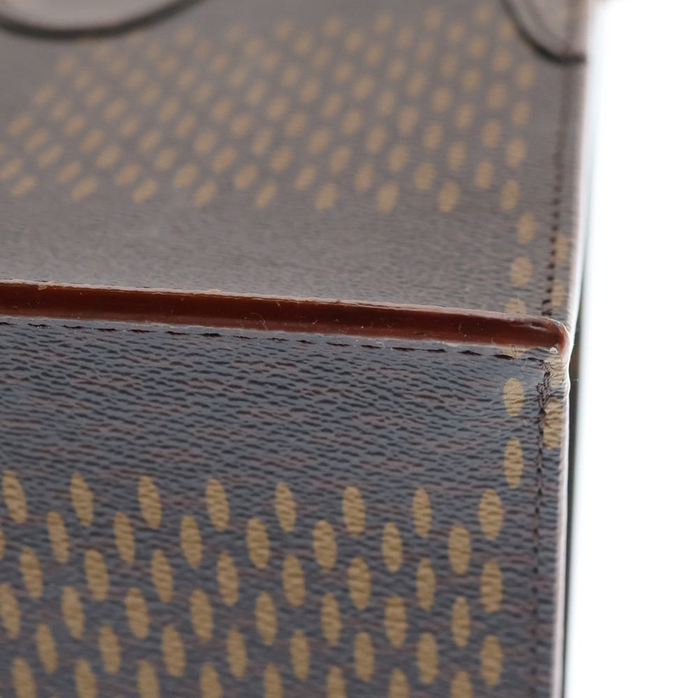 LOUIS VUITTON(ルイヴィトン) ダミエ ジャイアント NIGOコラボ 2WAYバッグ ハンドバッグ トートバッグ ブラウン ミニ トート レザー×PVC N40355 ブラック金具 レディース