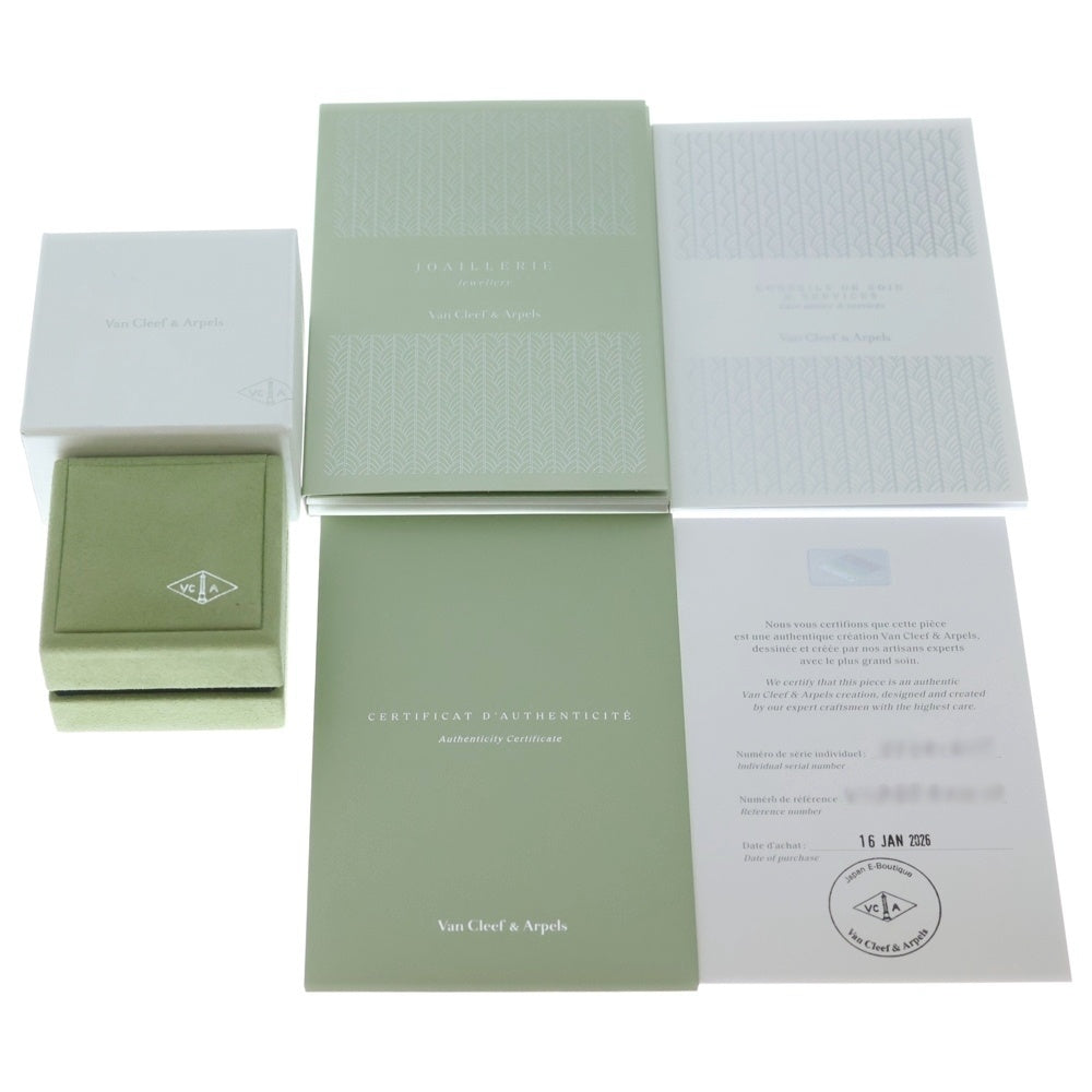 Van Cleef & Arpels(ヴァンクリーフアンドアーペル) ヴィンテージアルハンブラ ギョーシェ ネックレス Au750 K18 WG ホワイトゴールド ペンダント VCARP9XG00