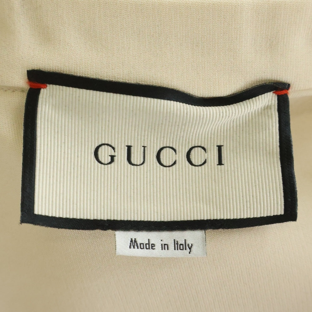 GUCCI(グッチ) シェリーライン ジャージー ノースリーブ フリル ワンピース ドレス ベージュ レディース 434249