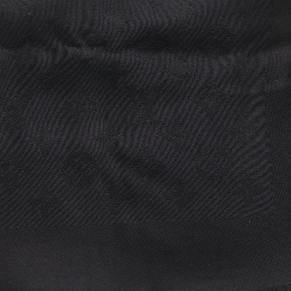 LOUIS VUITTON(ルイヴィトン) ショールモノグラム シルクウールストール ブラック M71329 レディース