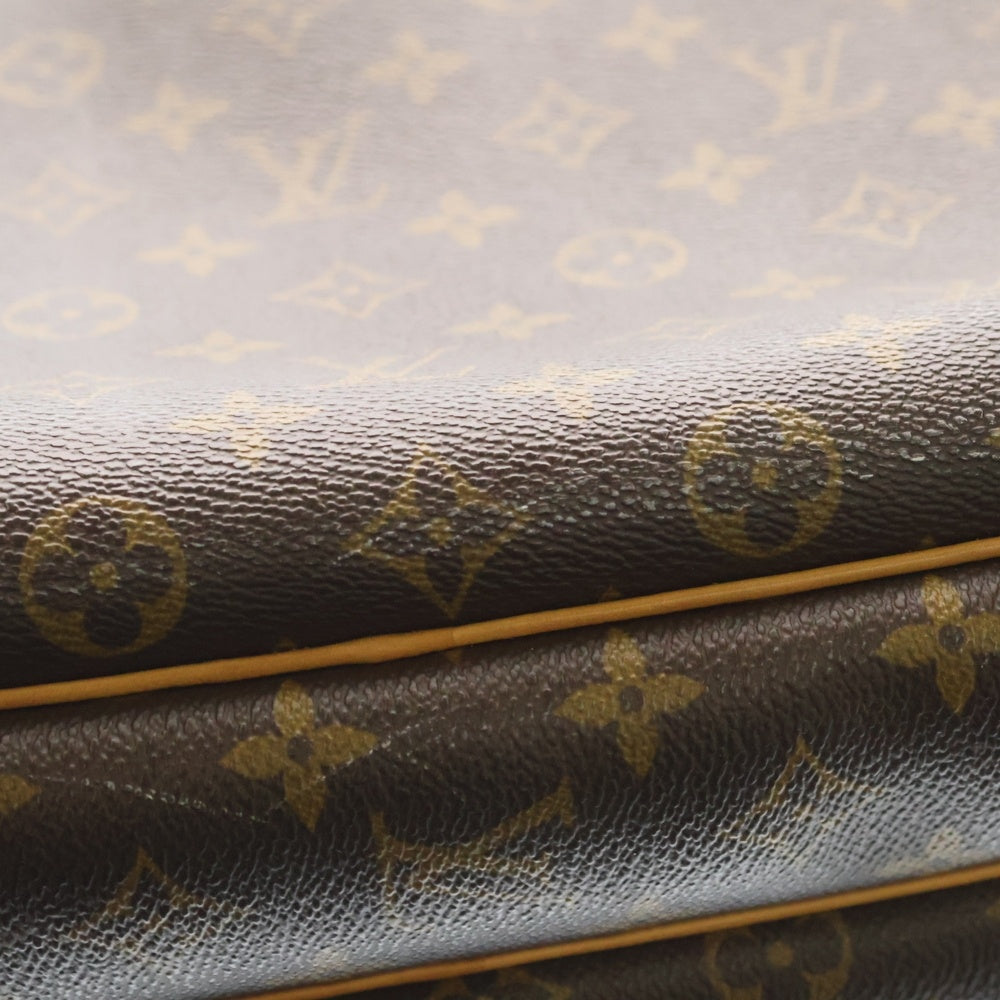 LOUIS VUITTON(ルイヴィトン) モノグラム リポーターGM ショルダーバッグ ブラウン レザー×PVC M45252 ゴールド金具