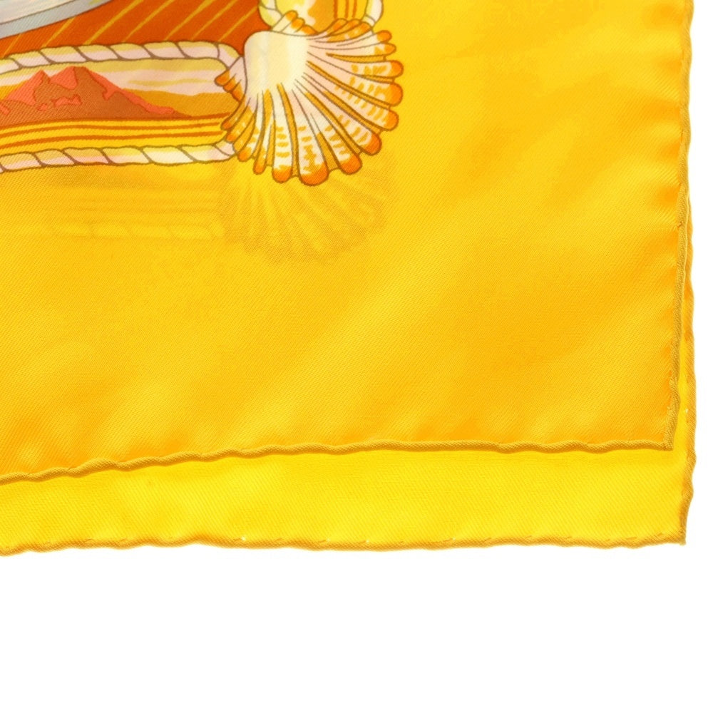 HERMES(エルメス) カレ90 ILES VANIKORO OU DE LA PEROUSE スカーフ イエロー