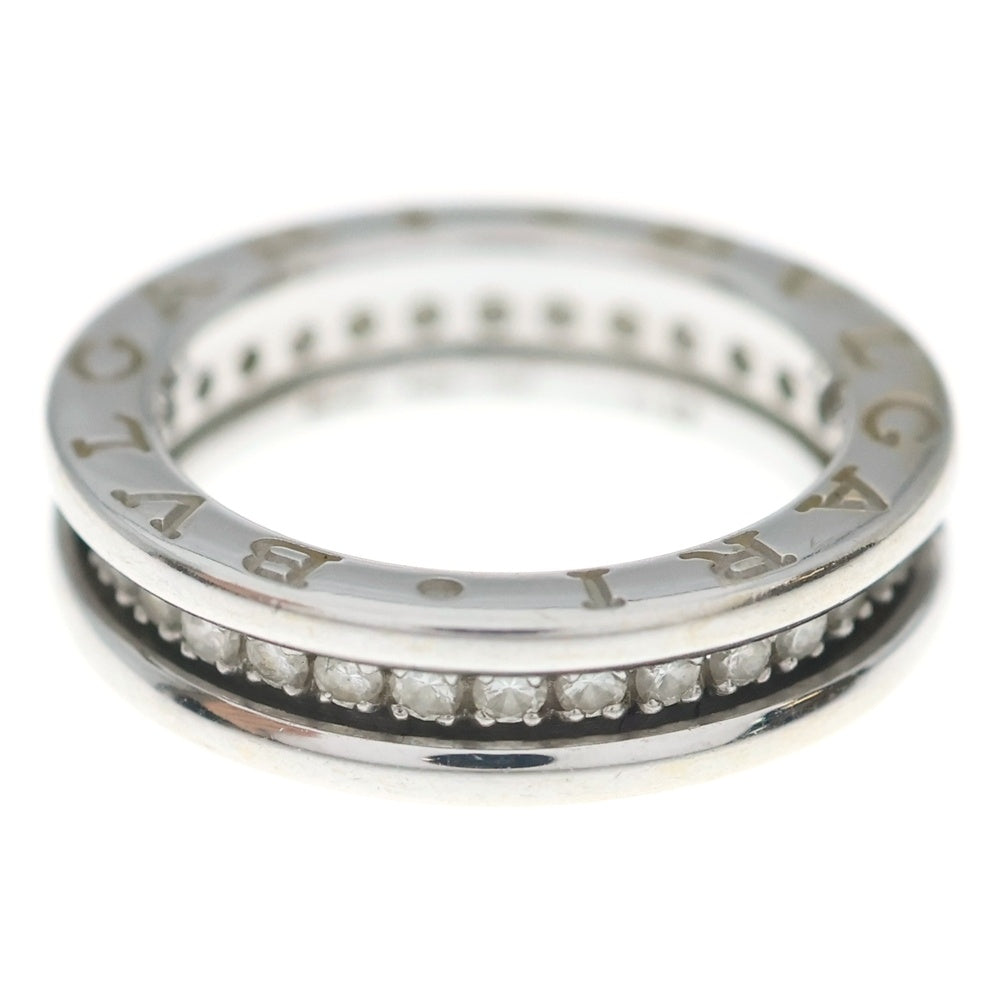 BVLGARI(ブルガリ) ビーゼロワン ワンバンド フルダイヤリングAu750 K18 WG ホワイトゴールド 指輪 レディース