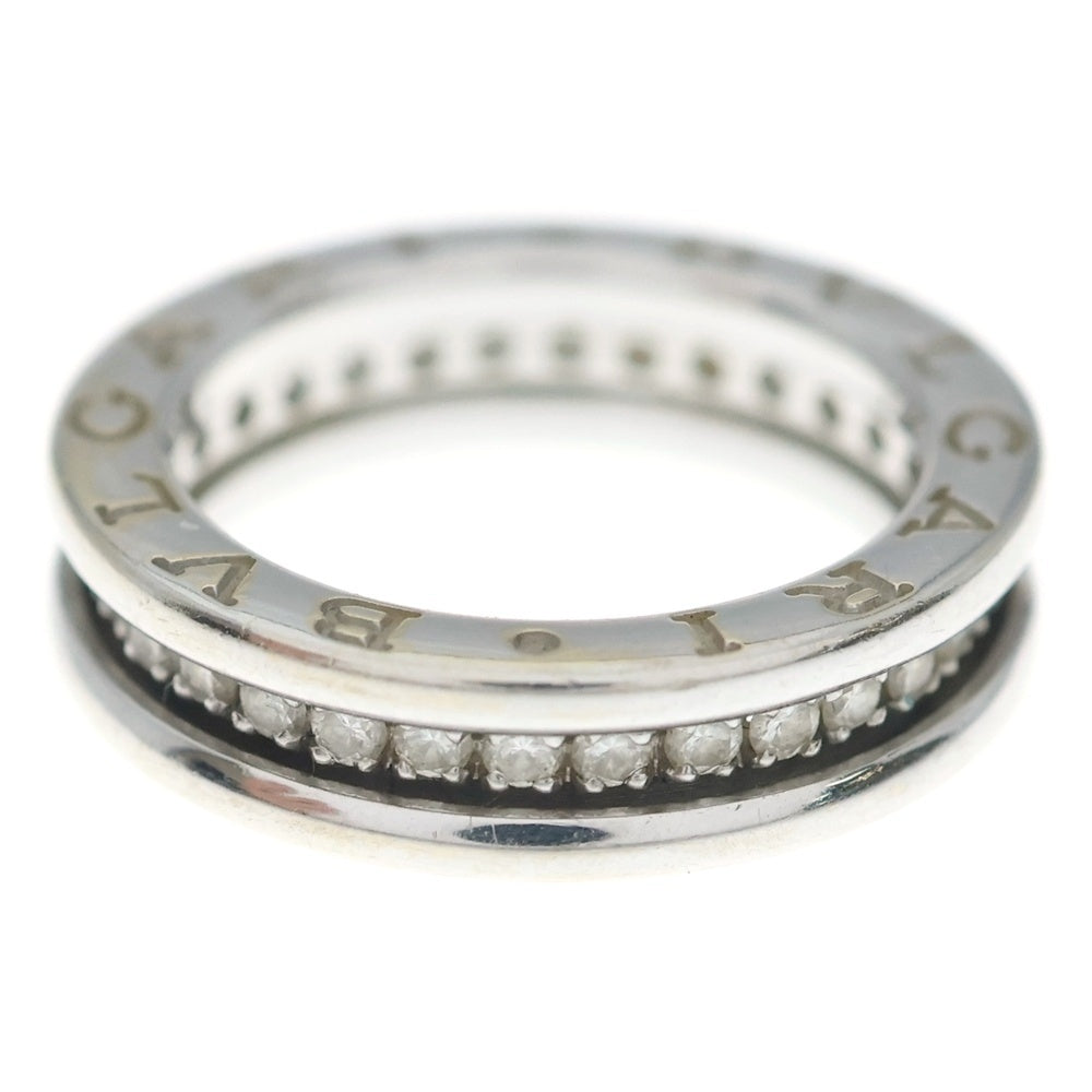BVLGARI(ブルガリ) ビーゼロワン ワンバンド フルダイヤリングAu750 K18 WG ホワイトゴールド 指輪 レディース