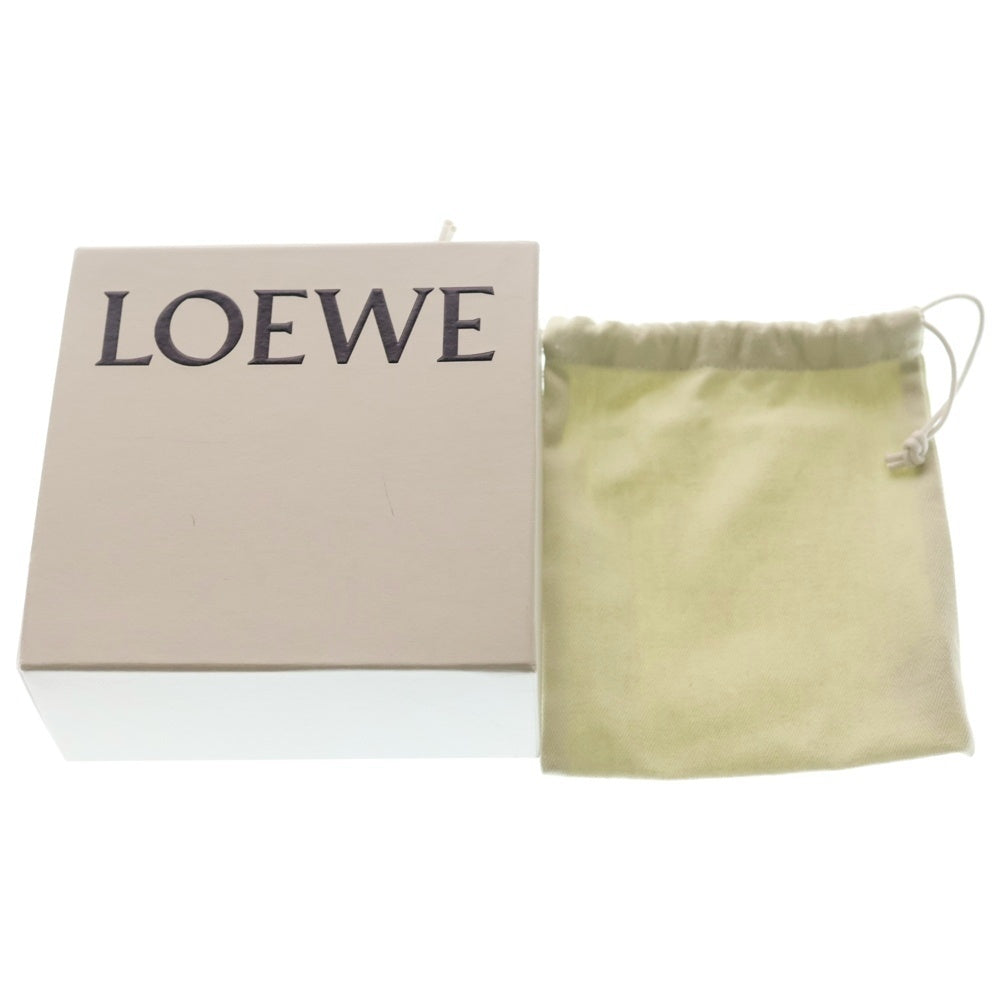 LOEWE(ロエベ) バッグチャーム キーリング キーホルダー ピンク レザー シルバー金具 レディース