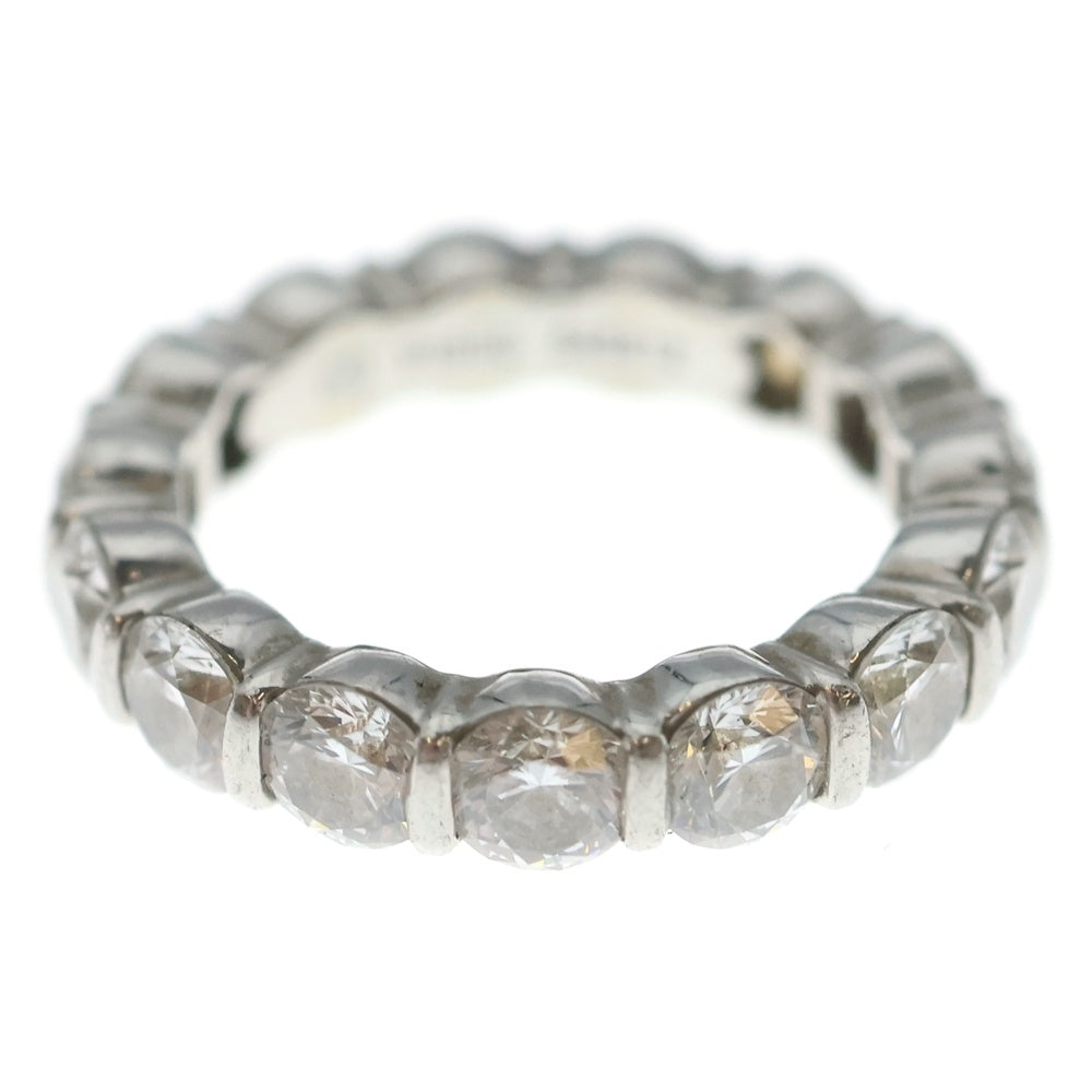 HARRY WINSTON(ハリーウィンストン) ラウンドカット プロングセット フルエタニティ ダイヤ リング 指輪 Pt950 プラチナ シルバー レディース
