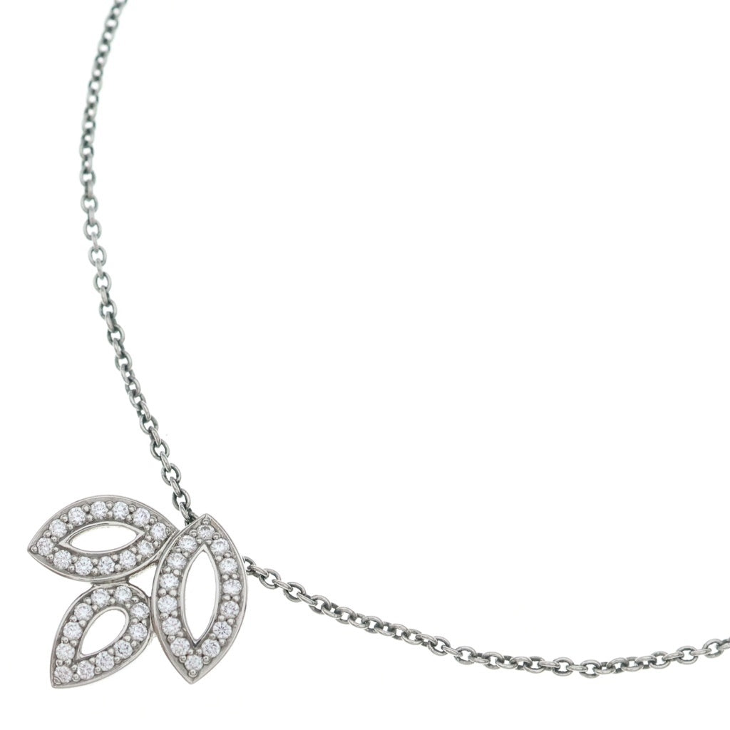 HARRY WINSTON(ハリーウィンストン) リリークラスター ミニ ダイヤ ネックレス Pt950 プラチナ ペンダント レディース