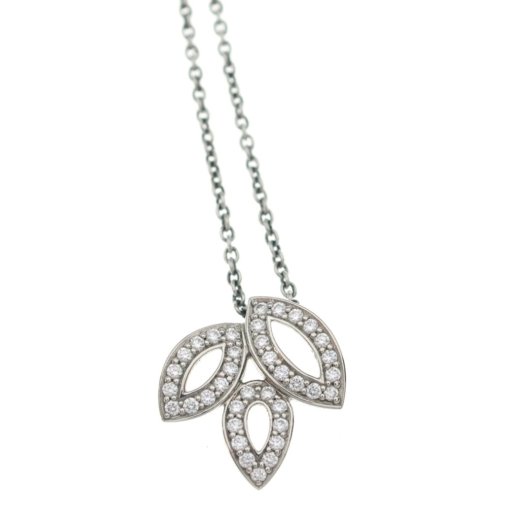 HARRY WINSTON(ハリーウィンストン) リリークラスター ミニ ダイヤ ネックレス Pt950 プラチナ ペンダント レディース