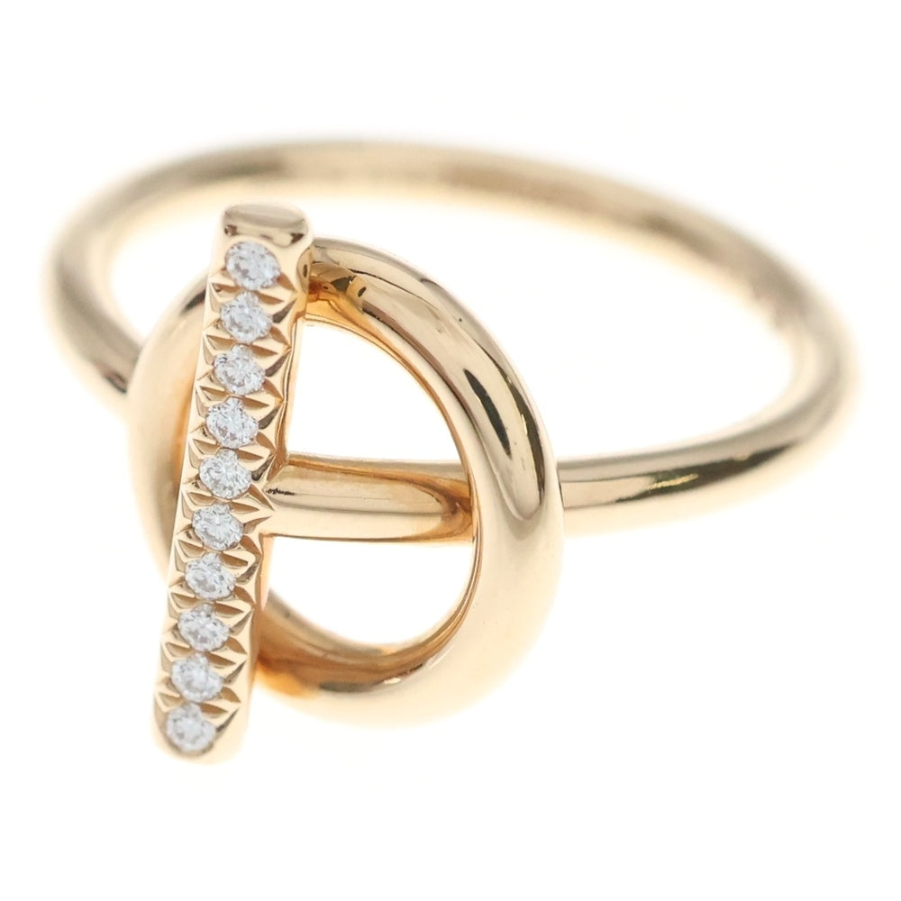 HERMES(エルメス) エシャペ PM ダイヤ リング ピンクゴールド Au750PG #52 指輪 ジュエリー