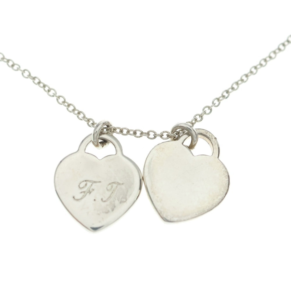 TIFFANY & Co.(ティファニー) Ag925 リターントゥ ハート ネックレス ペンダント チェーン シルバー×ティファニーブルー 2.6g レディース