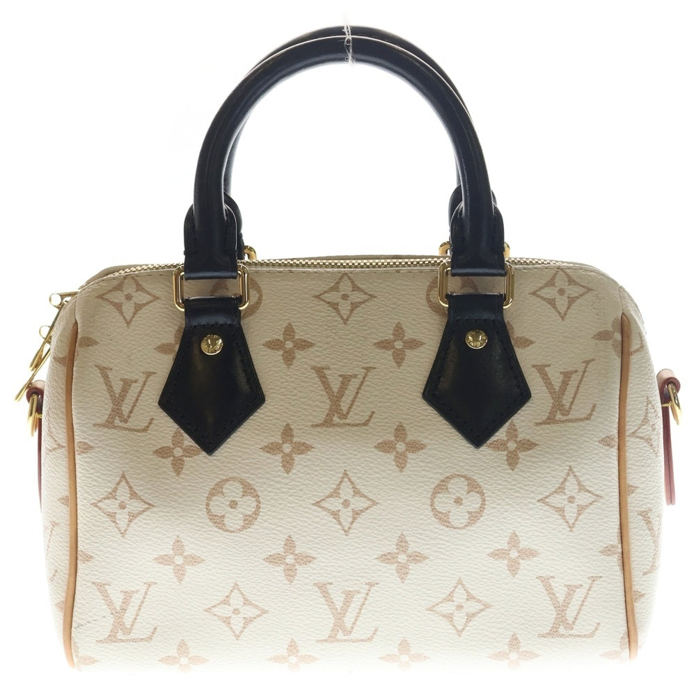 LOUIS VUITTON(ルイヴィトン) スピーディバンドリエール20 モノグラム デュンヌ PVC レザー 2WAY ハンド ショルダーバッグ ゴールド金具 アイボリー/ベージュ M46906 レディース