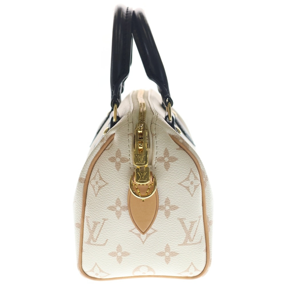 LOUIS VUITTON(ルイヴィトン) スピーディバンドリエール20 モノグラム デュンヌ PVC レザー 2WAY ハンド ショルダーバッグ ゴールド金具 アイボリー/ベージュ M46906 レディース