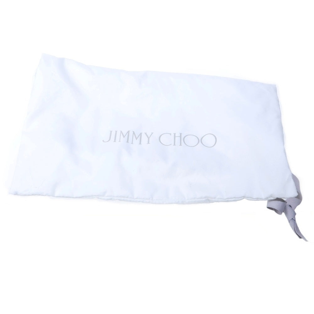 JIMMY CHOO(ジミーチュウ) ストラップ レザー ヒール サンダル シューズ ブラウン レディース
