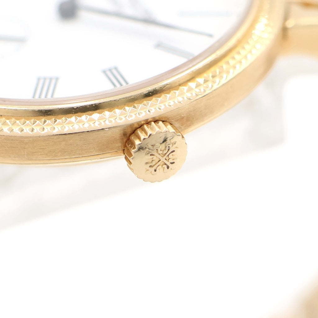 PATEK PHILIPPE(パテックフィリップ) カラトラバ 白文字盤 手巻き 腕時計 K18YG イエローゴールド 7119/1J-012