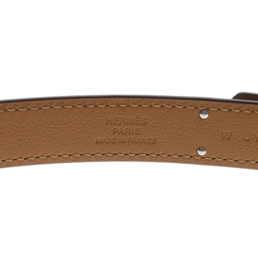 HERMES(エルメス) ケリーベルト エトゥープ エプソン レザーベルト オリーブ シルバー金具 W刻印 レディース