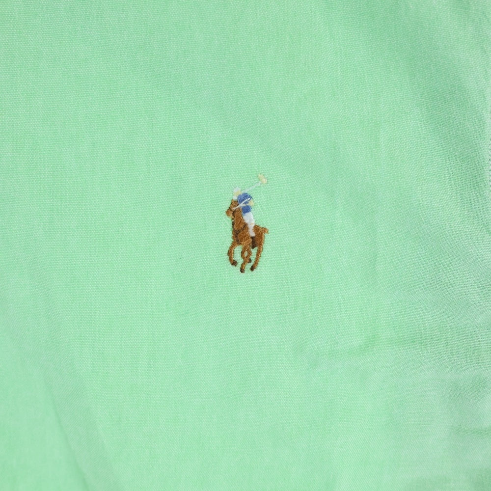 RALPH LAUREN(ラルフローレン) ワンポイント刺繍 長袖シャツ グリーン