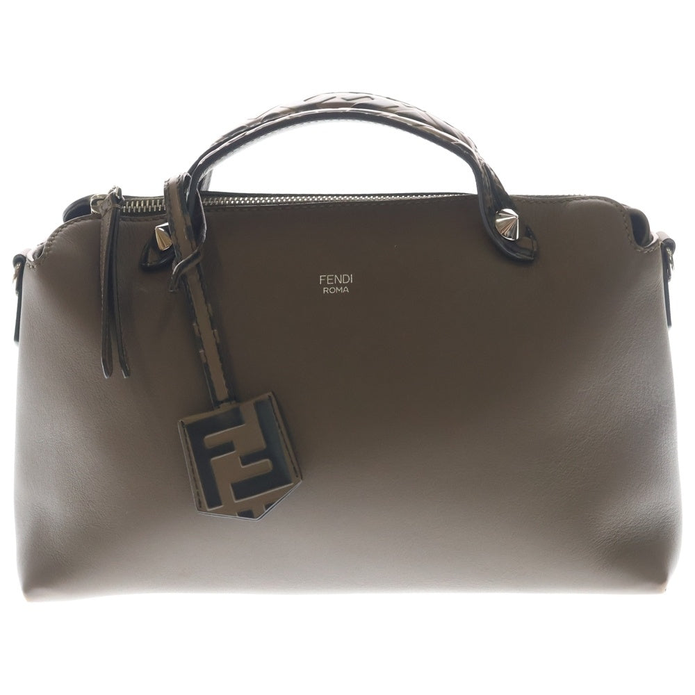 FENDI(フェンディ) バイザウェイ 2WAYバッグ ショルダーバッグ ハンドバッグ ズッカ柄×ブラウン レザー 8BL146 シルバー金具 レディース