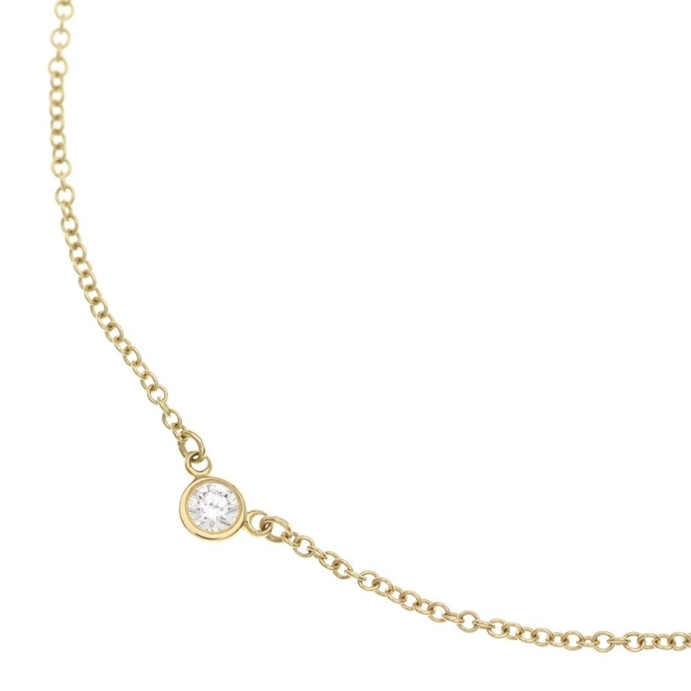 TIFFANY & Co.(ティファニー) バイザヤード 1Pダイヤ ネックレス ペンダント チェーン ゴールド Au750YG 1.7g レディース