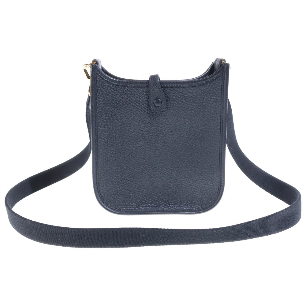 HERMES(エルメス) エブリンTPM ブラック トゴ ショルダーバッグ ゴールド金具 K刻印 レディース