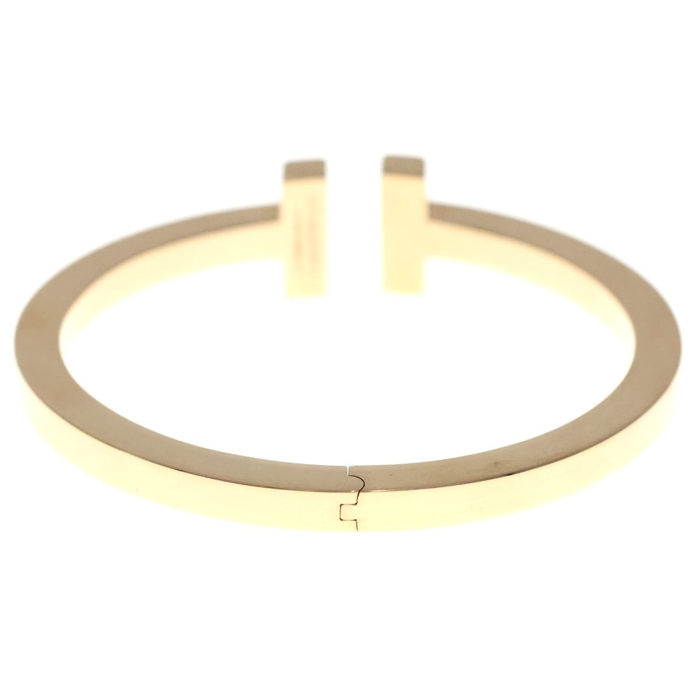 TIFFANY & Co.(ティファニー) Tスクエア ブレスレット バングル Au750 K18 YG イエローゴールド レディース