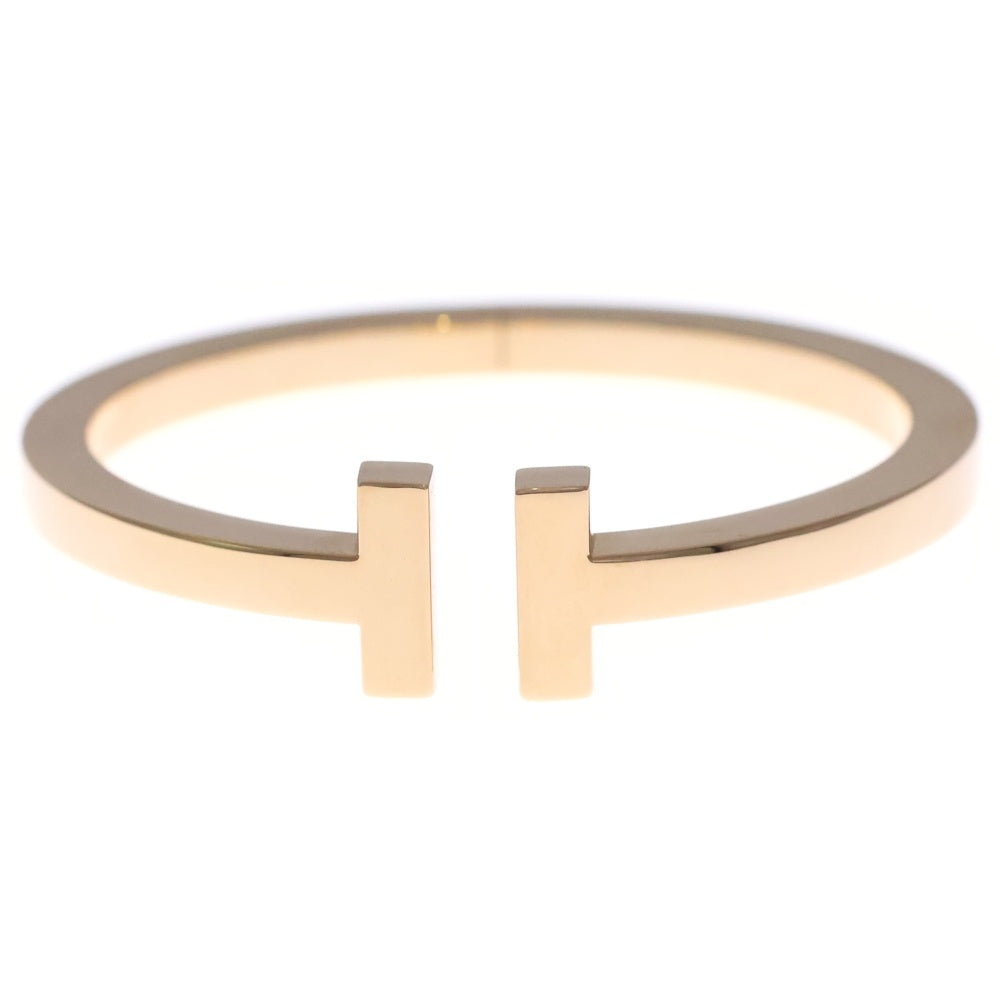 TIFFANY & Co.(ティファニー) Tスクエア ブレスレット バングル Au750 K18 YG イエローゴールド レディース