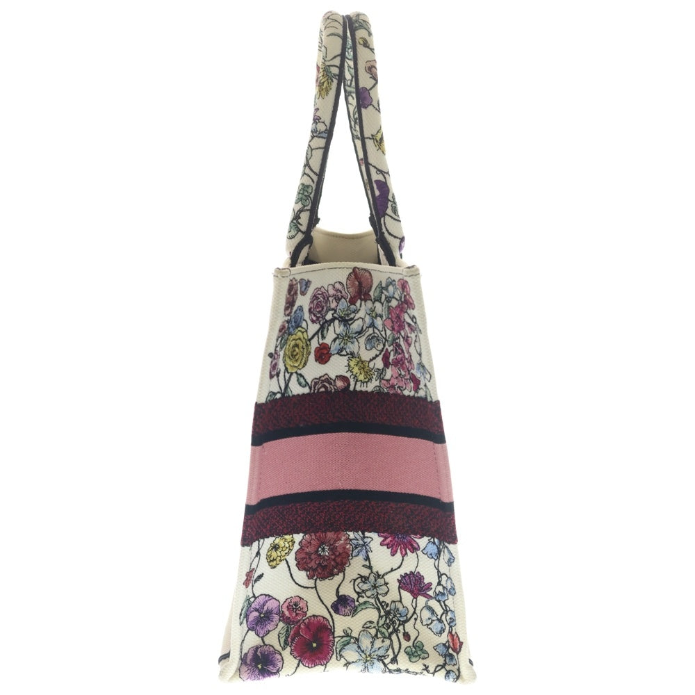 Christian Dior(クリスチャンディオール) ブックトート ミディアム ハンドバッグ トートバッグ ピンク×マルチカラー フラワー キャンバス M12862RIWM932 レディース