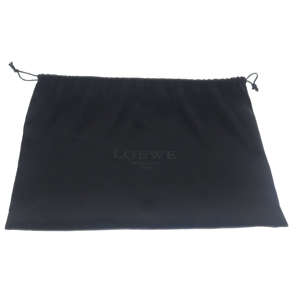 LOEWE(ロエベ) フラメンコ ウィップス アナグラムロゴ レザー ショルダーバッグ ベージュ/ブラック レディース