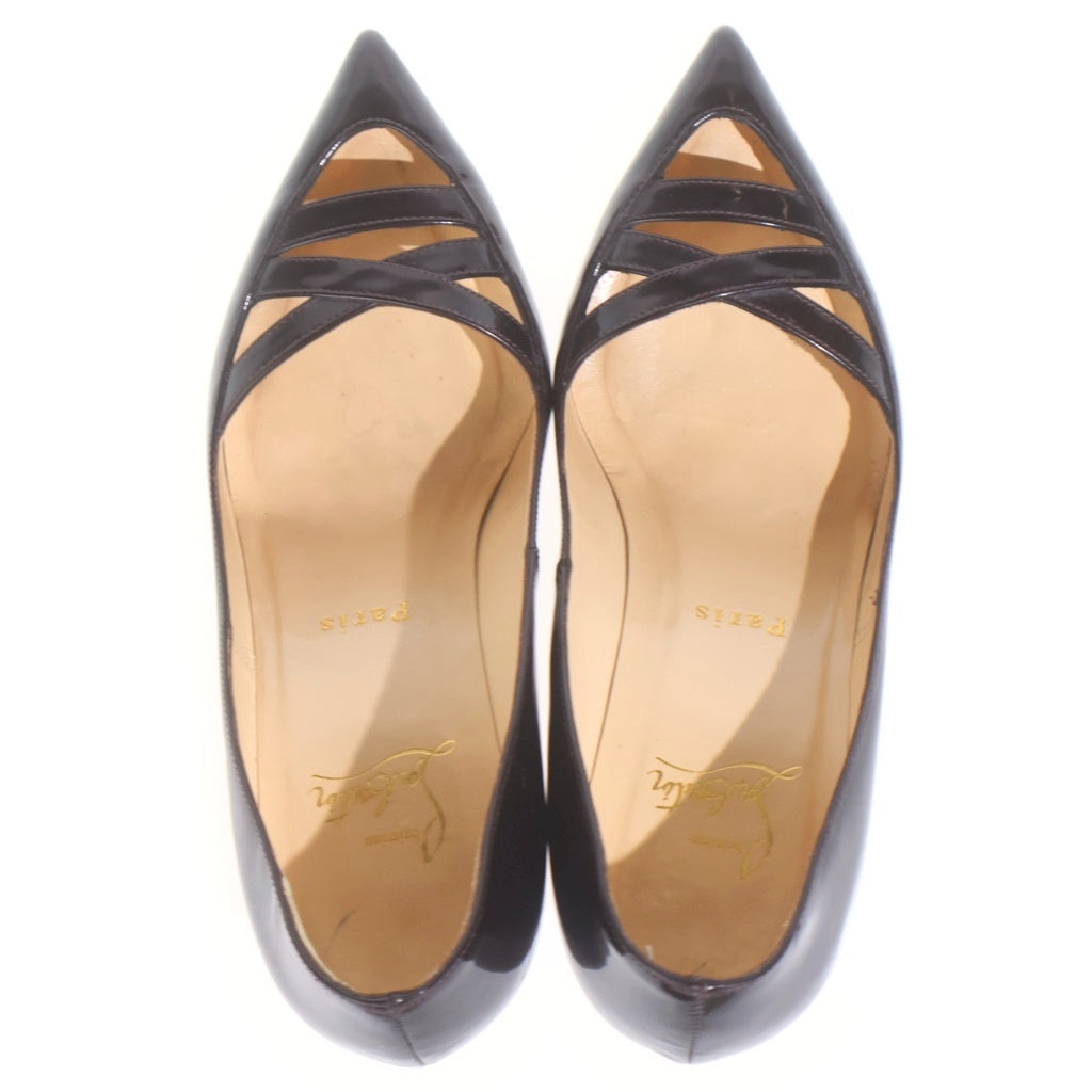 CHRISTIAN LOUBOUTIN(クリスチャンルブタン) パテント ピンヒール ブラック #36 レディース