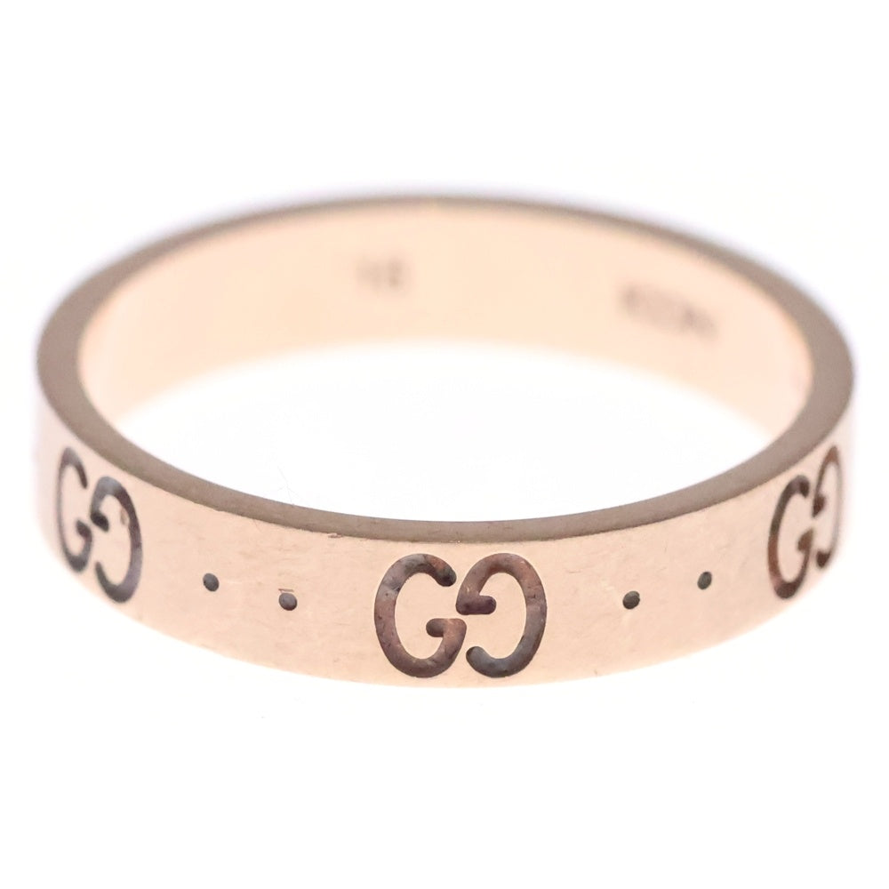 GUCCI(グッチ) GGアイコン リング 指輪 K18PG ピンクゴールド
