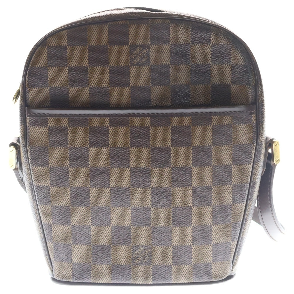 LOUIS VUITTON(ルイヴィトン) イパネマPM ダミエ PVC レザー ショルダーバッグ ゴールド金具 ブラウン N51294 レディース