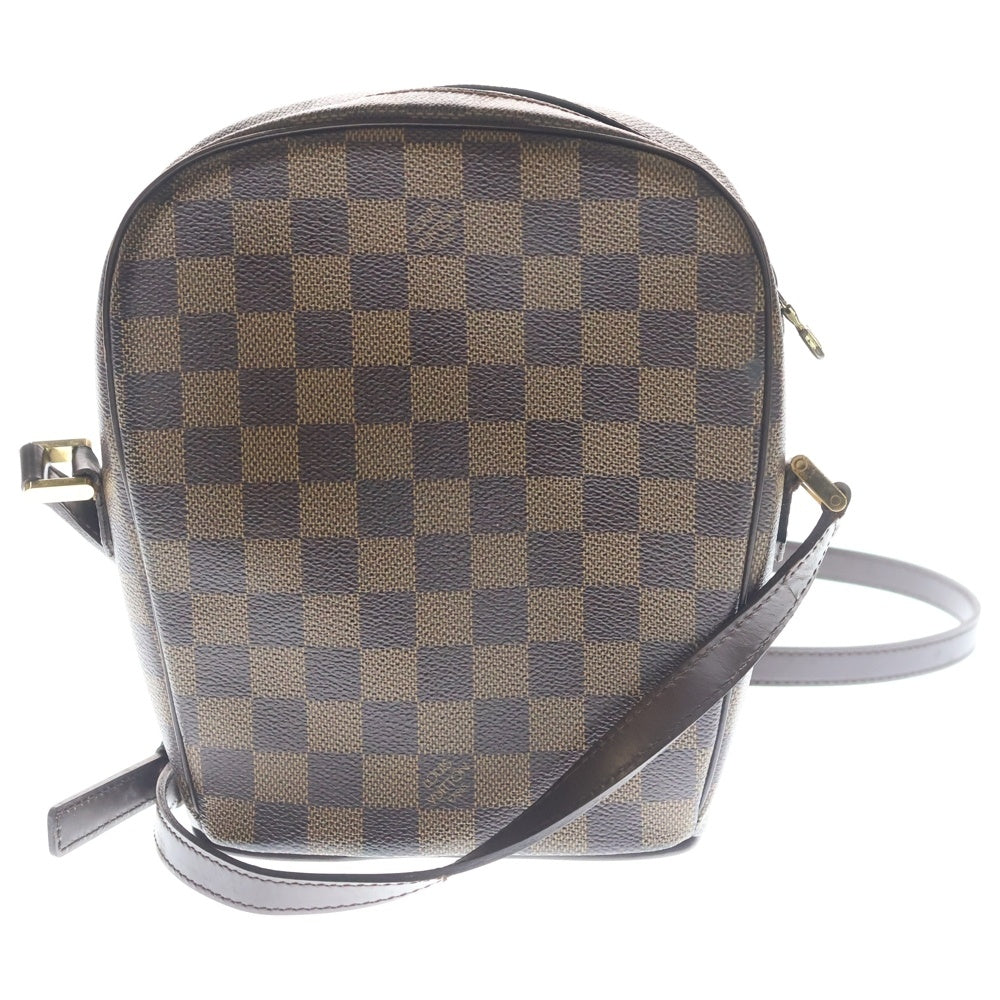 LOUIS VUITTON(ルイヴィトン) イパネマPM ダミエ PVC レザー ショルダーバッグ ゴールド金具 ブラウン N51294 レディース
