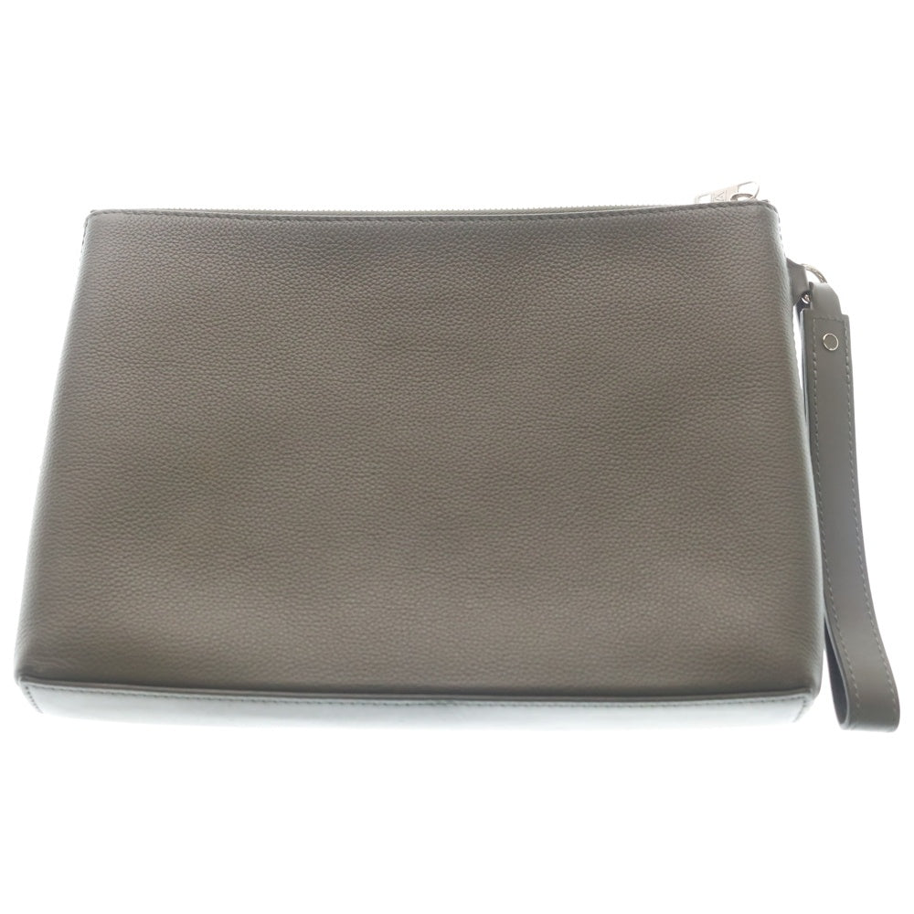 LOUIS VUITTON(ルイヴィトン) LVアエログラム テイクオフ レザー クラッチ セカンドバッグ ポーチ シルバー金具 カーキ M81735