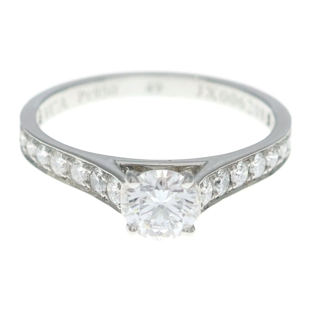 Van Cleef & Arpels(ヴァンクリーフアンドアーペル) ロマンス ソリティア ダイヤ リング 指輪 Pt950 プラチナ プラチナ VCARG41549 レディース