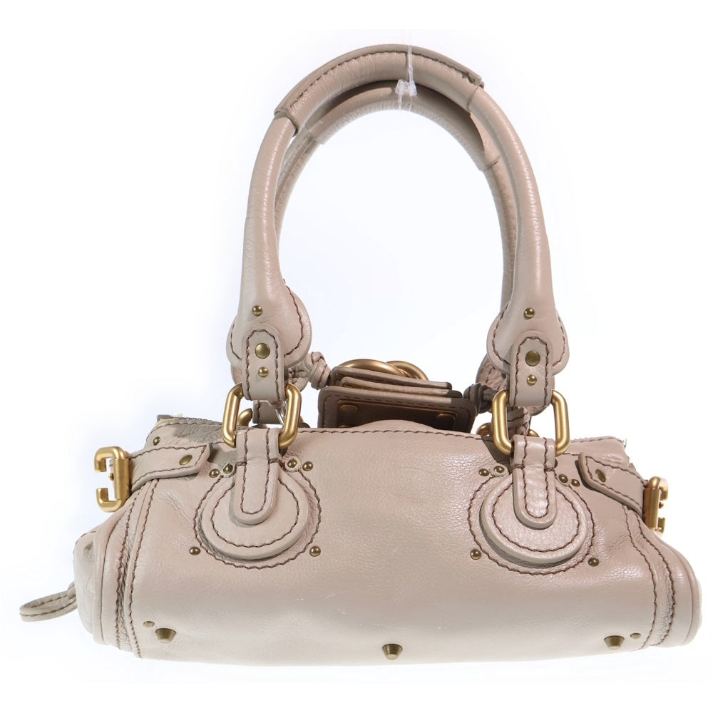 Chloe(クロエ) パディントン ミニ ハンドバッグ ベージュ レザー レディース
