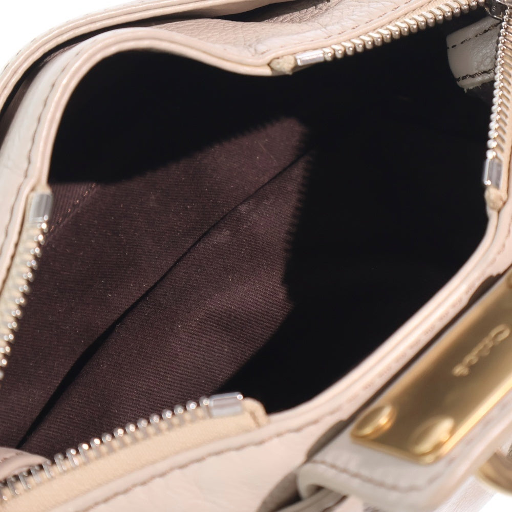 Chloe(クロエ) パディントン ミニ ハンドバッグ ベージュ レザー レディース