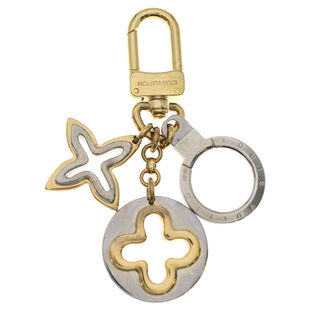LOUIS VUITTON(ルイヴィトン) ポルトクレア アンソレンス メタリック キーホルダー シルバー/ゴールド M66133 レディース