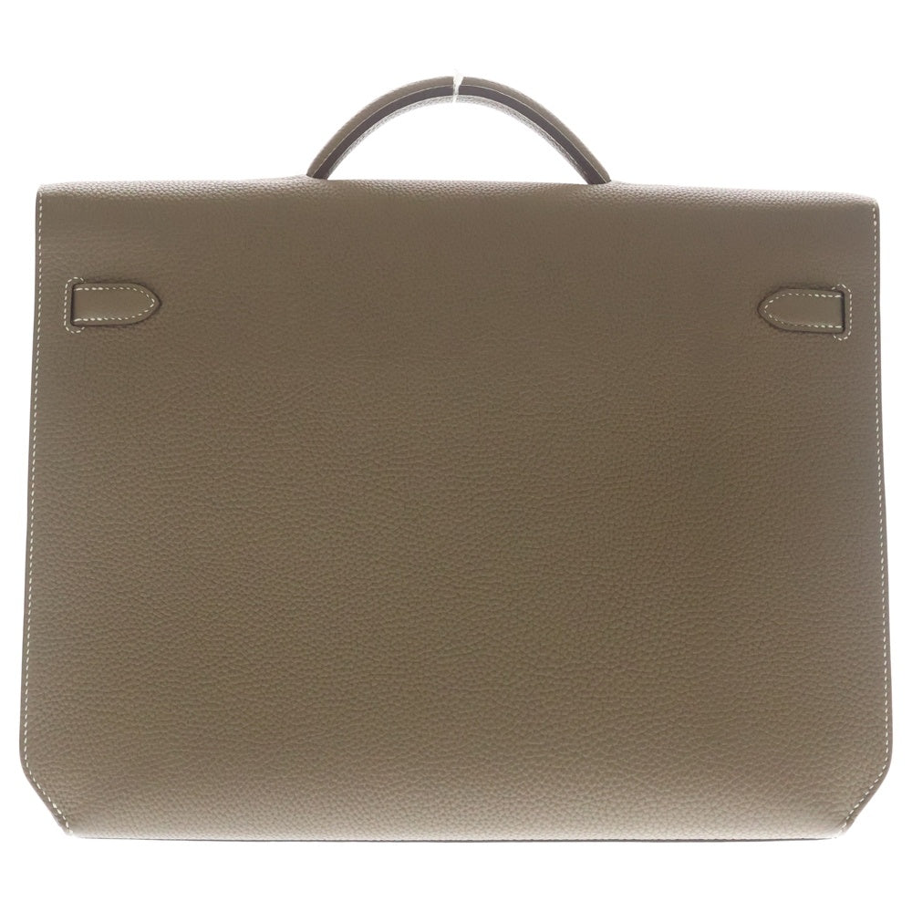 HERMES(エルメス) ケリーデペッシュ36 エトゥープ トゴ レザー ハンド ビジネスバッグ シルバー金具 ベージュ B刻印 レディース