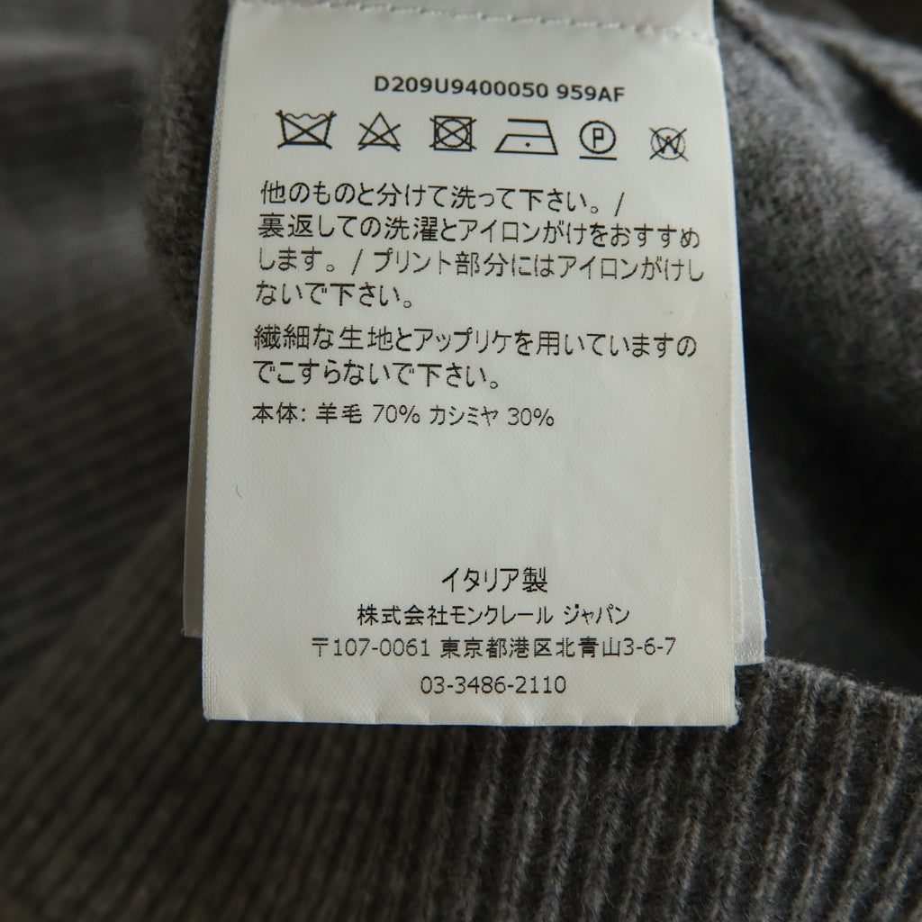 MONCLER(モンクレール) モンクレール ジーニアス フラグメント ニット グレー #M