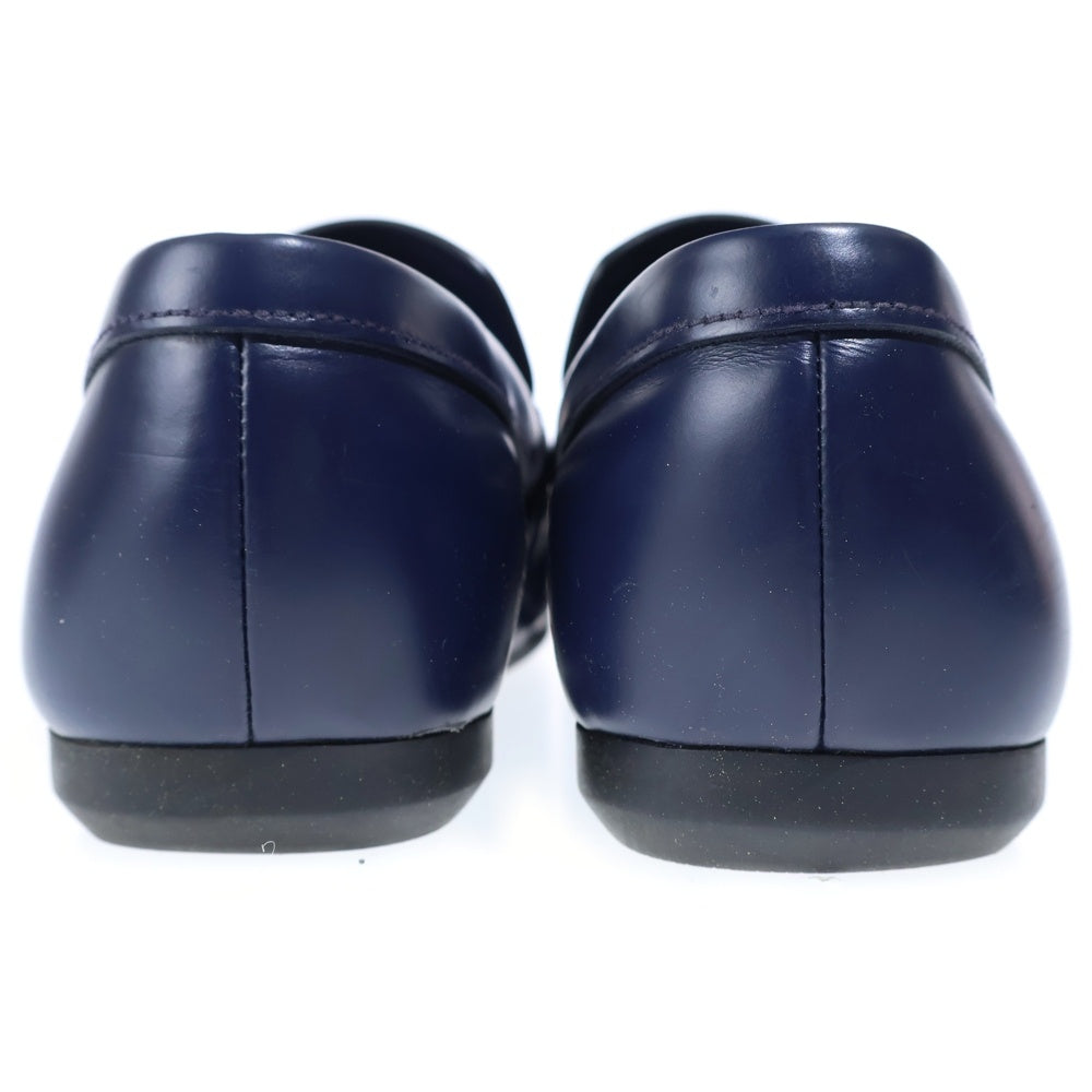 PRADA(プラダ) レザー コイン ペニーローファー ローカットシューズ ネイビー