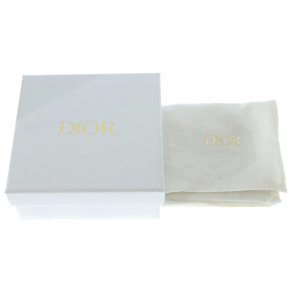 Christian Dior(クリスチャンディオール) リーフビジュ ロゴネックレス チョーカー ゴールド ラインストーン GP レディース