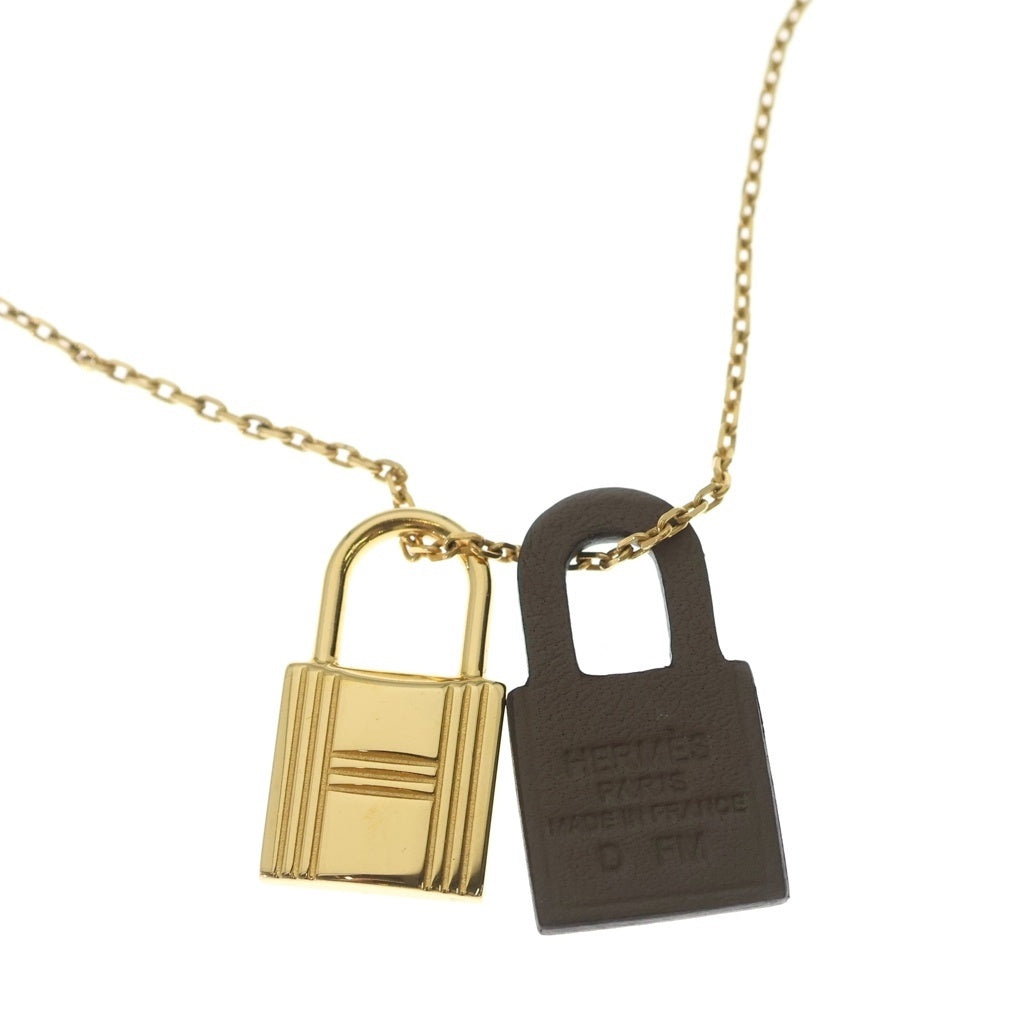 HERMES(エルメス) オーケリーPM ネックレス ペンダント チェーン エトゥープ スイフト ゴールド金具 D刻印 レディース