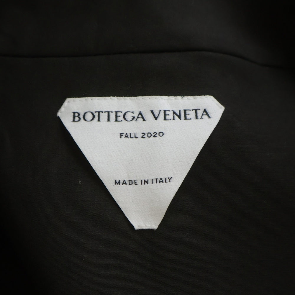 BOTTEGA VENETA(ボッテガヴェネタ) ■20AW ロングコート トライアングルバッグル ブラック コットン 635851