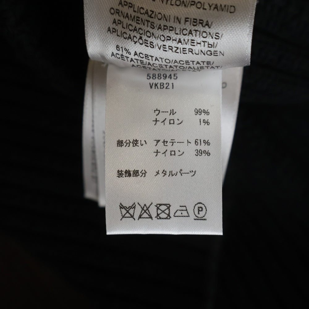 BOTTEGA VENETA(ボッテガヴェネタ) ■ニット ブラック デザインワンピース レディース 588945