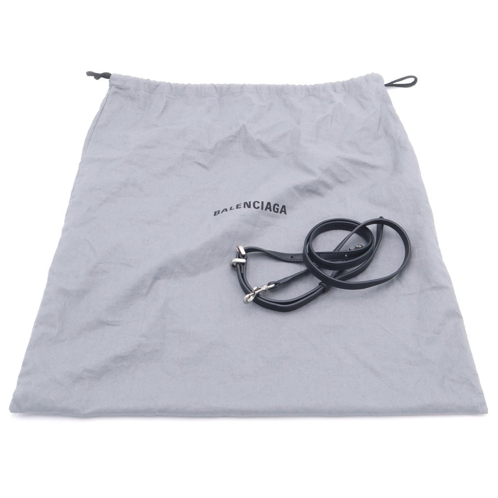 BALENCIAGA(バレンシアガ) ロデオ ミニ ショルダーバッグ ハンドバッグ 2wayブラック レザー 848712 シルバー金具 レディース